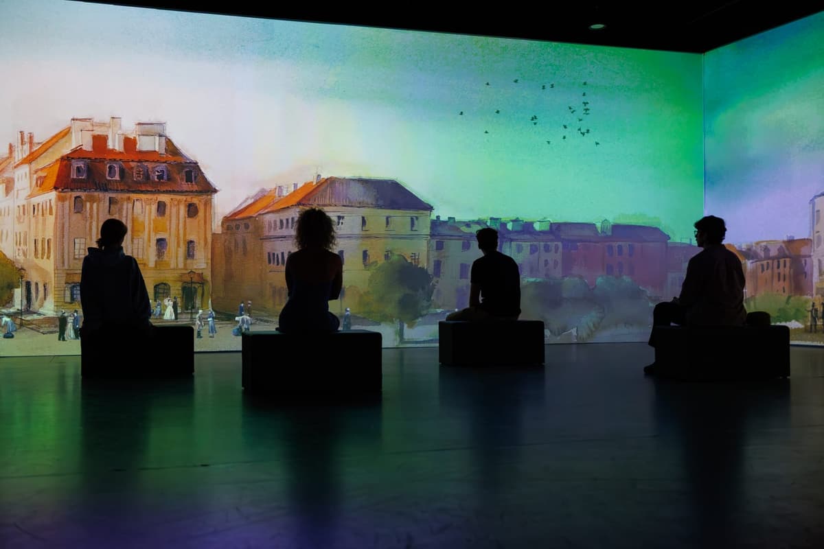 Panorama miasta w projekcji