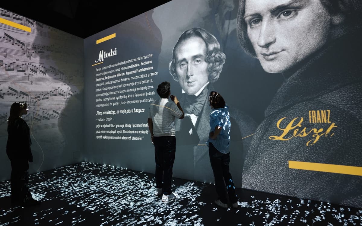 Projekcja portretu Ferenca Liszta