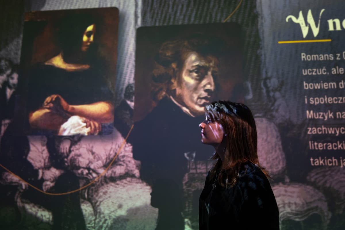 George Sand i Eugène Delacroix na wystawie