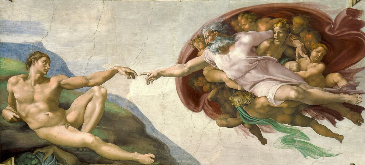 Michał Anioł, Stworzenie Adama